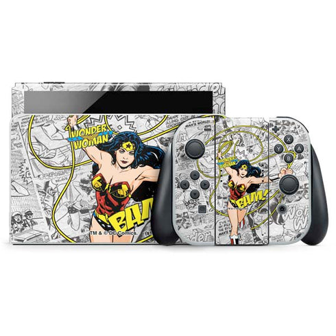 DC Comics Wonder Woman Classic Action Pose Nintendo Switch OLED (2021) Skin
